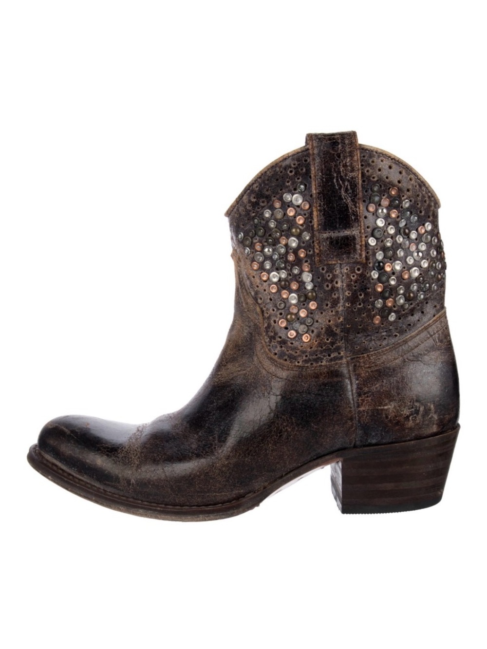 Frye Deborah Studded Distressed Boot